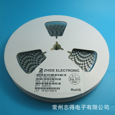 SMCJ43CA瞬態(tài)抑制二極管 志得電子原廠現(xiàn)貨，為通信與自動(dòng)控制系統(tǒng)保駕護(hù)航